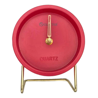 GLiTTER 宇堂 6吋一體成型北歐風金屬靜音桌上型時鐘, 金屬烤漆指針, 計時準確, 顏色隨機