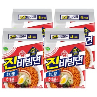 오뚜기 진비빔면 156g, 16개