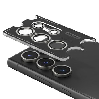 MOLAN CANO 金屬環相機鏡頭鋼化玻璃套組 銀色, 1套