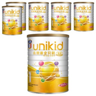 unikid 佑爾康 金貝親嬰兒配方 親和Premium 1號, 0-12個月, 850g, 6罐