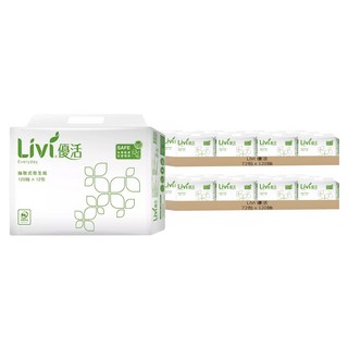 LIVI 優活 抽取式衛生紙, 12包, 12袋
