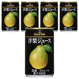 Gold-Pak 西洋梨原汁, 5個, 160ml