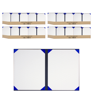 ECO Chungwoon A4絲絨獎狀夾 深藍色 4入, 16個, 法國藍色