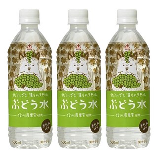 Gold-Pak 葡萄風味水, 500ml, 3個