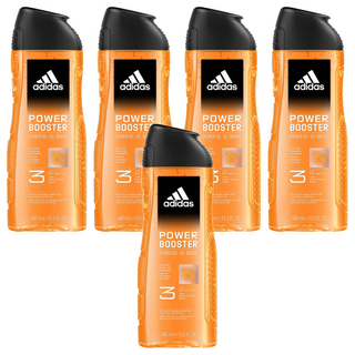 adidas 愛迪達 男性三合一潔顏洗髮沐浴露 極限釋放, 400ml, 5瓶