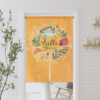 小銅板 白亞麻門簾, 你好春天