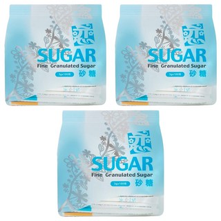 戀 長條砂糖 Set 100, 精製砂糖, 300g, 3袋
