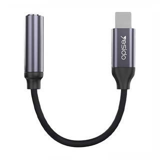 yesido Lightning-3.5mm 音頻轉接線, YAU21, 1條