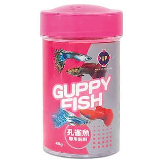 UP AQUA 雅柏 孔雀魚專用飼料 E-228, 45g, 1罐