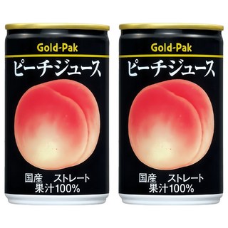 Gold-Pak 水蜜桃原汁, 2個, 160ml