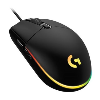 Logitech G 羅技G G102 LightSync 遊戲滑鼠, 8,000 DPI 感應器, 黑色