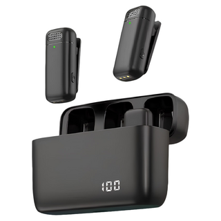 DTAudio 無線麥克風 1對2 TypeC MIC-W01, 黑色, DTA-K6