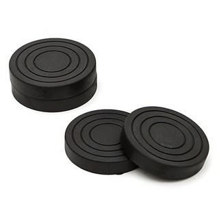 지오비즈 소음 미끄럼 흔들림 방지 수평 높이 조절 고정식 세탁기 받침대, 블랙, 4개