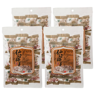 彤旺食品 仙楂梅子，台灣古早味，薄荷梅果, 195g, 4袋