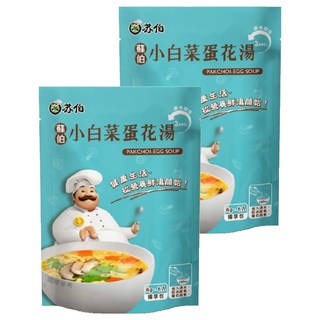 蘇伯 小白菜蛋花湯 5包, 30g, 2袋