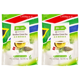 鮮一杯 南非國寶綠茶 不含咖啡因、添加物、防腐劑及色素, 22入, 2.5g, 2包