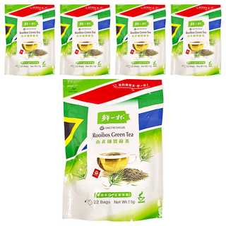 鮮一杯 南非國寶綠茶 不含咖啡因、添加物、防腐劑及色素, 22入, 2.5g, 5包