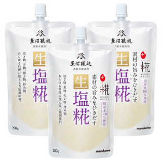 marukome 丸米 生鹽糀, 日本原裝進口, 家庭主婦寵兒, 味道溫潤回甘, 提升食物風味, 200g, 3包