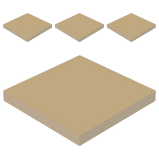 Tamsaa 牛皮便條紙 76 x 76mm, 4本, 100張, 牛皮紙色