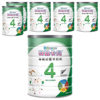 Babecare 貝比卡兒 幼兒羊奶粉 4號 3歲以上, 900g, 6罐