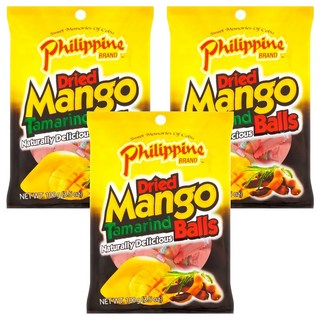 Philippine 芒果糖 Dried Mango Tamarind Balls, 100g, 3袋