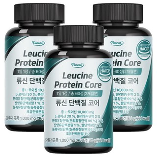 Funeat 白胺酸蛋白質錠, 60顆, 3個