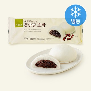 올가홀푸드 우리밀 담은 통단팥 호빵 (냉동), 90g, 4개입, 1개