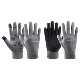 디펜즈만 기모 방한 방수 스마트폰 터치장갑, 그레이, 2세트