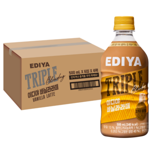 이디야 트리플 바닐라라떼, 500ml, 24개