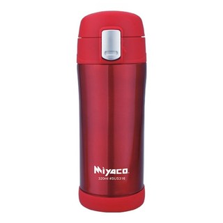 典雅 316真空彈跳杯 320ml SUS316不鏽鋼內膽保溫瓶, 繽紛紅, 1個