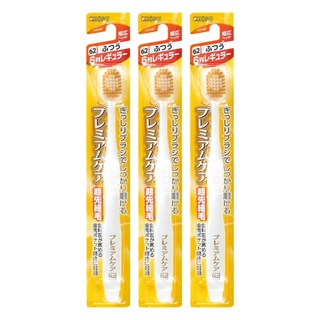 EBiSU 惠百施 6列寬頭 標準刷毛牙刷 顏色隨機 #62, 3支, 1支