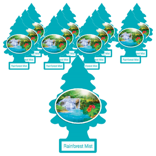 Little Trees 小樹香片 迷霧雨林 4片裝, 無毒專利香味配方, 適用於車內/家庭/辦公室, 7g, 12片