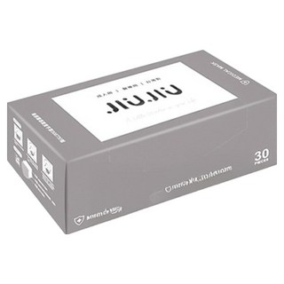 JIUJIU 親親 紗霧系列 成人平面醫用口罩, 杏仁霧灰, 30片, 1盒