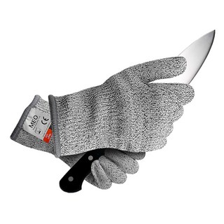 메오 절단방지 칼베임방지 장갑, 그레이, 1개