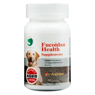 LAPETO 樂倍多 犬用褐藻醣膠保健膠囊, 1個, 綜合營養補充品, 60顆