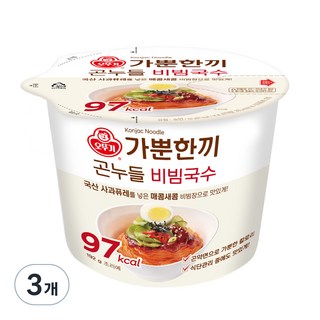 가뿐한끼 곤누들 비빔국수, 192g, 3개