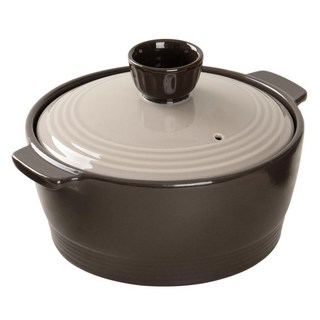 진뚝배기 소로 뚝배기 다크 브라운 2호, 17.6cm, 1개