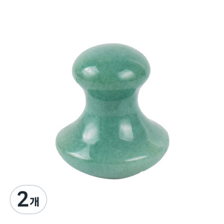 翡翠玉石按摩石, 藍綠色, 2個