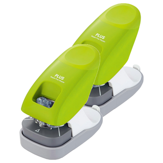 PLUS 普樂士 無針訂書機 SL-112A 12枚, 綠色, 2個