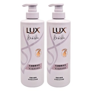 LUX 麗仕 花漾調香系列 柔順洗髮精 恬淡藍風鈴香氛 含4D玻尿酸 72小時持久香氛 針對乾枯毛燥髮, 470g, 2瓶