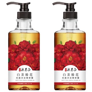 SOAPBERRY 古寶無患子 抗菌沐浴精華露 白茶椿花, 富含保濕因子, 調理油脂分泌, 含茉莉花水與綠茶萃取, 600g, 2瓶