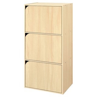 HOPMA 合馬家具 斯麥三門收納櫃 G-D306 12kg, 楓木