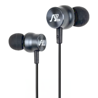 INTOPIC 廣鼎 TYPE-C入耳式耳機 鋁合金材質 附贈皮質收納袋, JAZZ-C126, 黑色