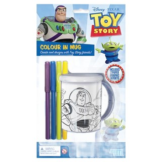 4M 迪士尼彩繪杯 含2張紙圖案和4色筆, 玩具總動員, 1組