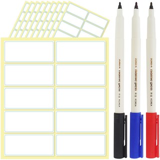 Yeondoo Aengdoo 防水冰箱標籤貼紙100張 + 姓名筆3支, 103個裝, 1套