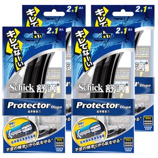 Schick 舒適牌 超捍輕便刀 19.9g, 3入, 4包