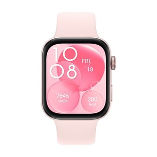 HUAWEI 華為 WATCH 手錶 FIT3 AMOLED顯示螢幕 心律血氧監測 通話, 1.82吋, 星雲粉, GPS + 藍牙