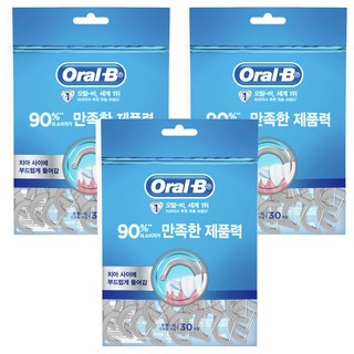 Oral-B 歐樂B C型牙線棒, 30支, 3包