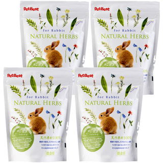 PetBest 健康草本系列機能食品-奧勒岡 4入, 兔兔專用, 天然草本, 促進消化, 提升免疫力, 42g, 4包