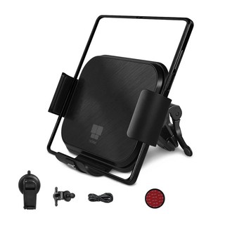 나비 폴드젯 차량용 무선 충전 거치대, 블랙, NV124-FFZ2Q